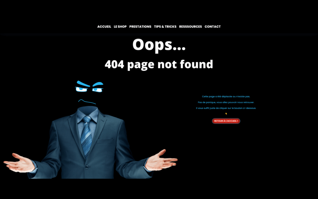 Comment crÃ©er une page 404 personnalisÃ© sur Divi ?