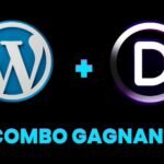 Logo divi builder et Wordpress avec écrit Combo Gagnant
