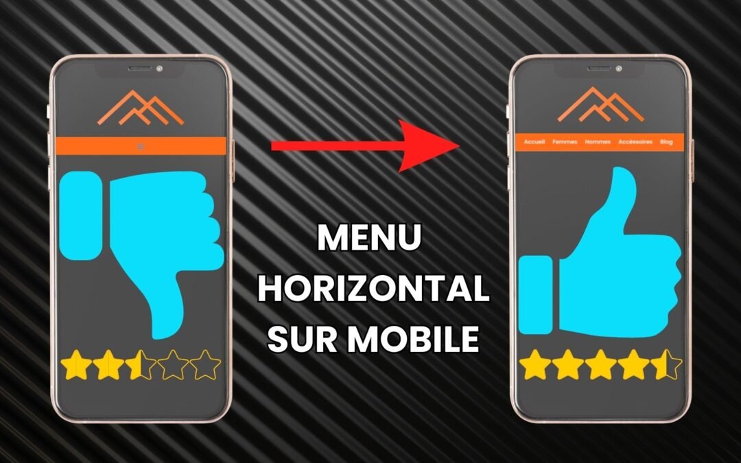 Améliorez l’expérience utilisateur de votre site mobile avec un menu horizontal !