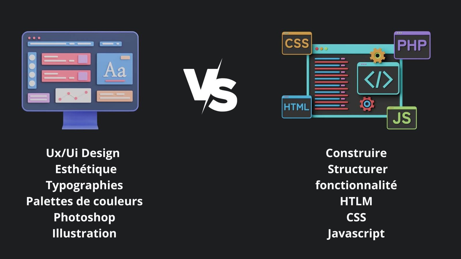 Web designer VS Web developer - Guadeloupe
