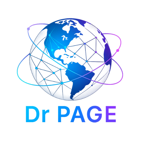 Logo représentant la terre entouré d'ondes digitae et le texte en dessous Dr äge