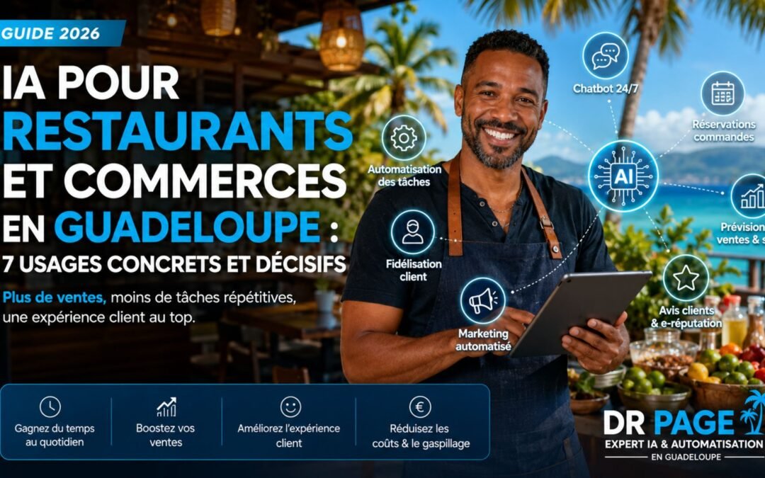 IA pour restaurants et commerces en Guadeloupe : 7 usages concrets