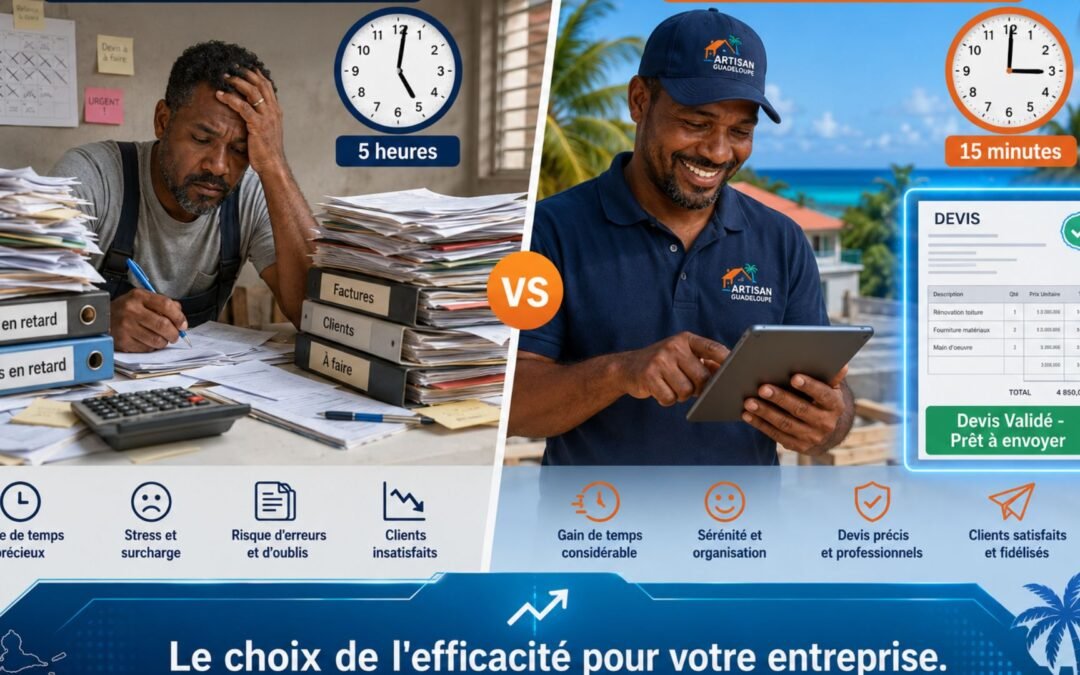 IA Artisan BTP Guadeloupe : 6 Usages Concrets pour Gagner du Temps en 2026