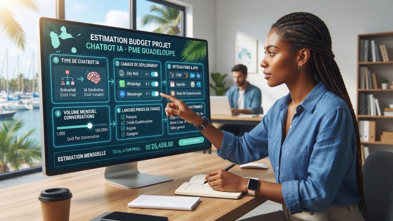 prix chatbot guadeloupe PME Guadeloupe